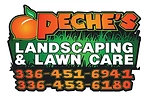 Peche's Landscaping and Lawn Care Logo