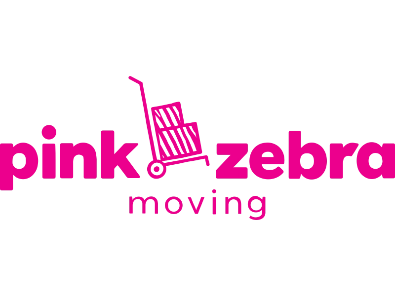 Pink Zebra Moving - Oklahoma City Logo