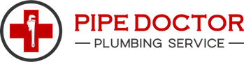 Pipe Doctor Plumbing Service Logo