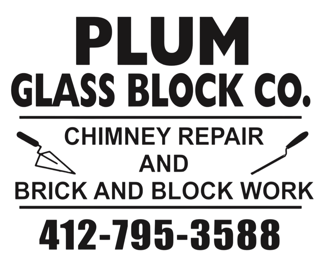 Plum Glass Block Logo