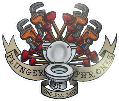 Plunger of Thrones Plumbing Logo