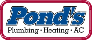 Pond's Plumbing Heating and Air Conditioning Logo