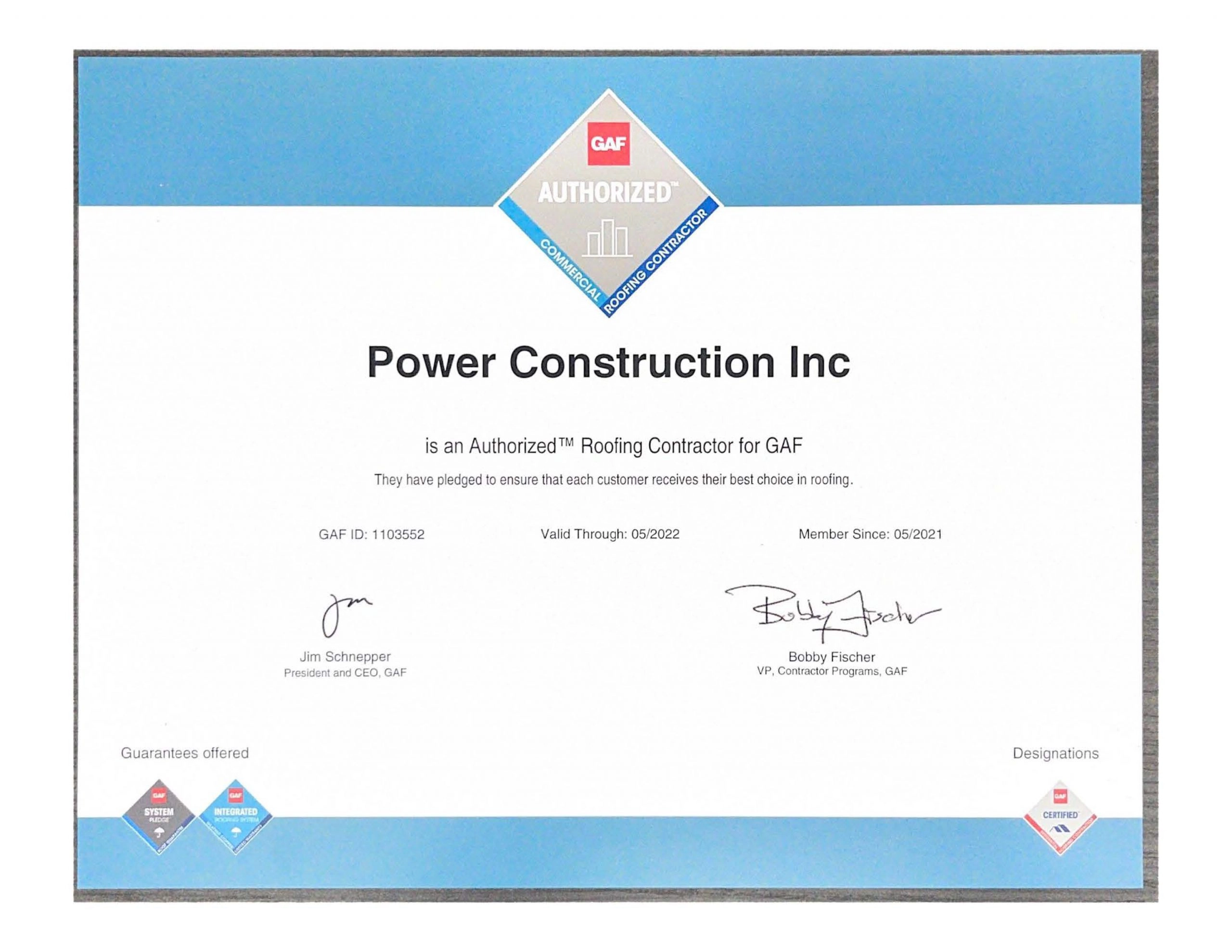 Power Construction Inc. Logo