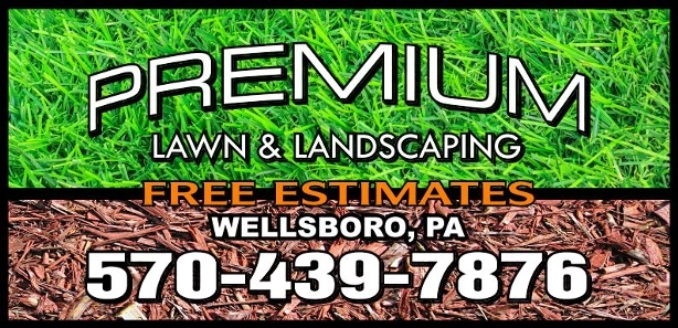 Premium Lawn And Landscaping Logo
