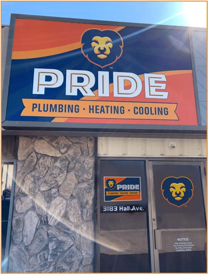 Pride Plumbing Heating And Cooling Logo