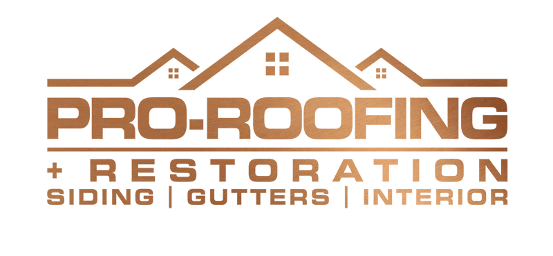 PRO-ROOFING + RESTORATION Logo
