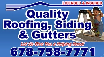 Quality Roofing Siding Gutters Logo
