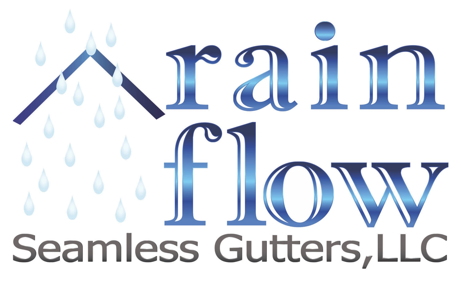 Rain Flow Seamless Gutters Logo