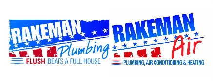Rakeman Plumbing and Rakeman Air Logo