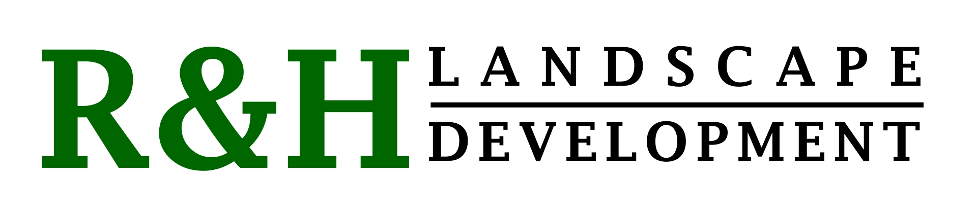R&H Landscape/Development Logo