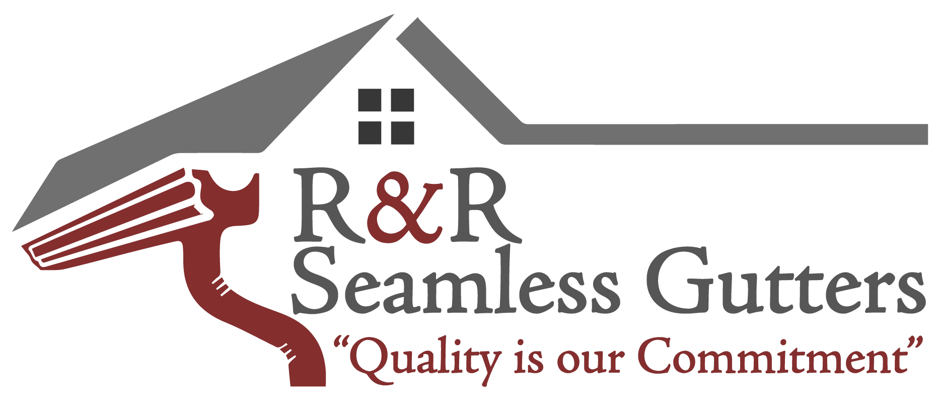 R&R seamless gutters Logo