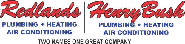 Redlands & Henry Bush Plumbing, Heating and Air Conditioning Logo