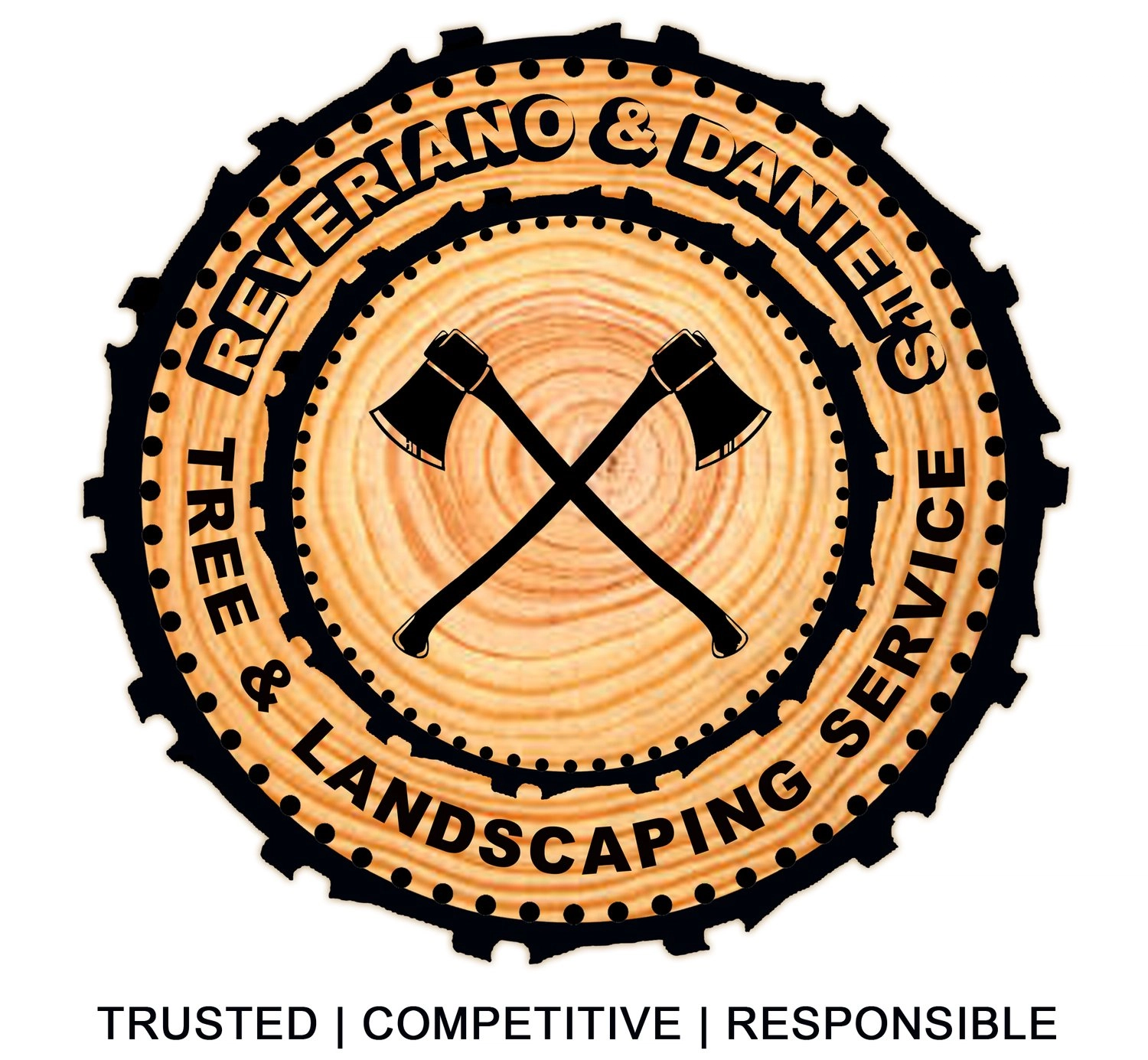 Reveriano and Daniel’s Tree and Landscaping Service Logo