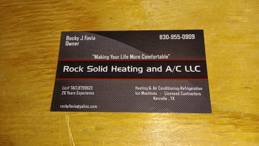 Rock Solid Heating & Air Conditioning Logo