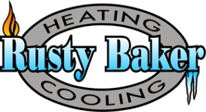 Rusty Baker Heating and Cooling Logo