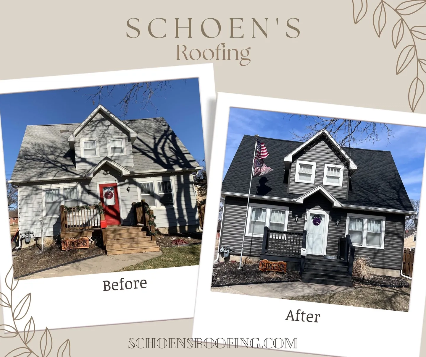 Schoen's Roofing, LLC Logo