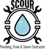 Scour plumbing, drain and sewer Logo