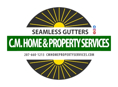 Seamless Gutters CM Home and Property Services Logo