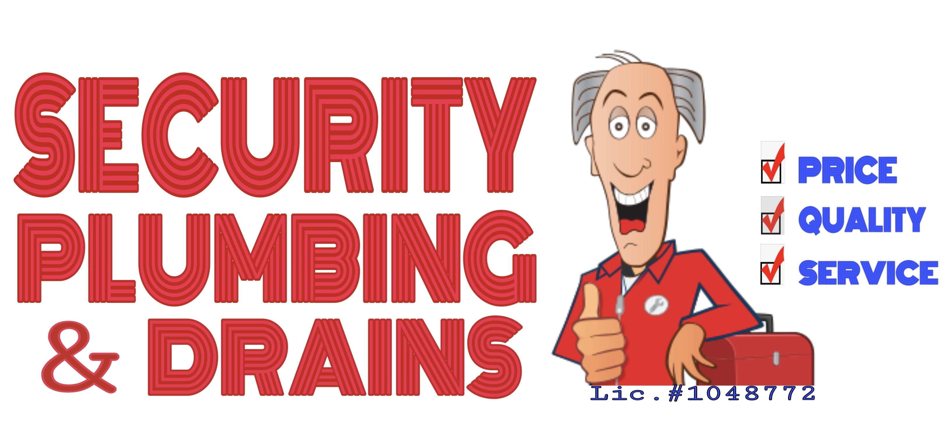 SECURITY PLUMBING & DRAINS Logo