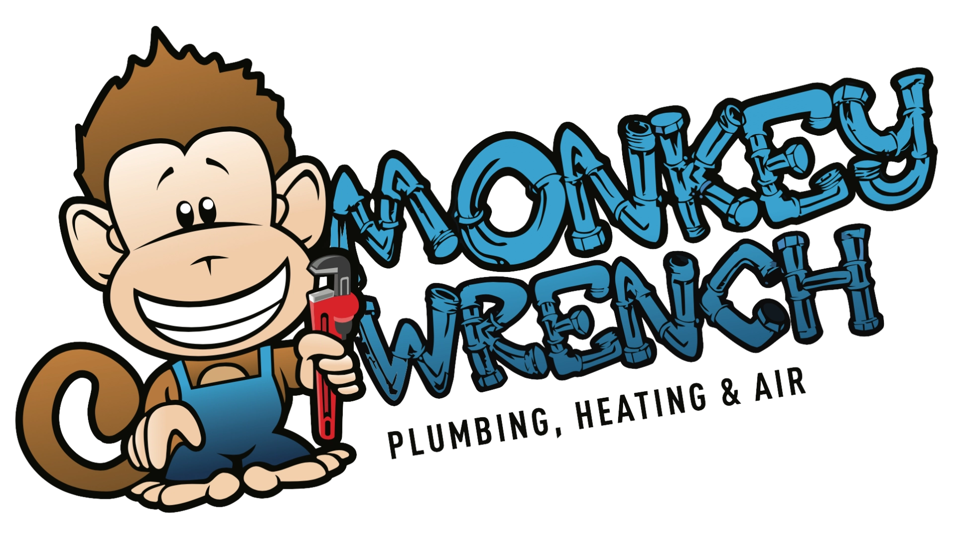 Monkey Wrench Plumbing, Heating, Air & Electric Logo