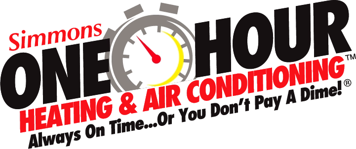 Simmons One Hour Heating and Air Conditioning Logo