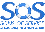 Sons of Service Plumbing Heating & Air Conditioning Logo
