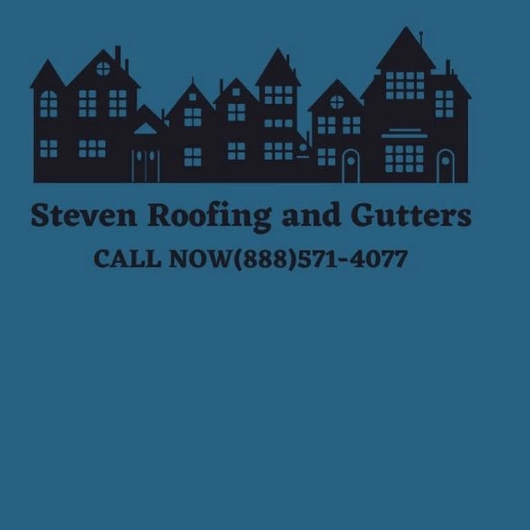 Steven roofing and gutters Logo