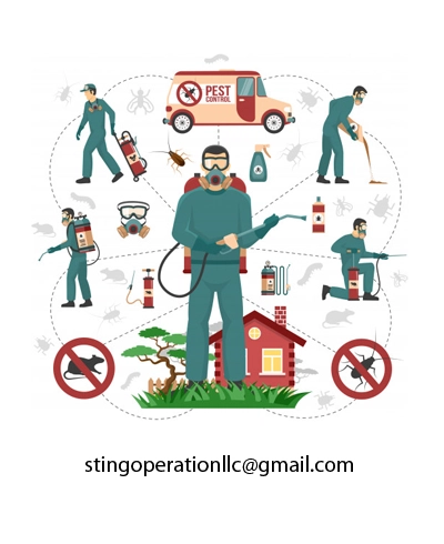 Sting Operation Pest control Logo