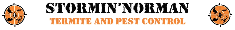 Stormin' Norman Termite and Pest Control Logo