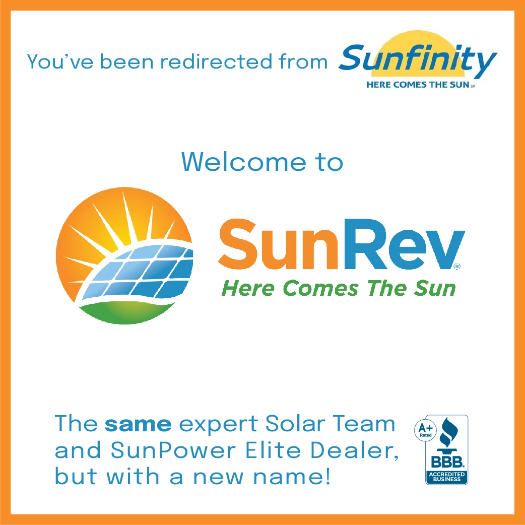 SunRev, Your Elite SunPower Dealer Logo
