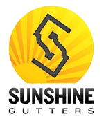 Sunshine gutters Gold Logo