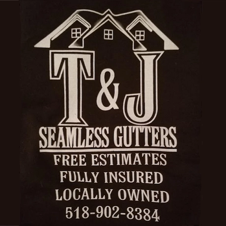 T&J Seamless Gutters Logo