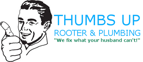 Thumbs Up Rooter And Plumbing Logo