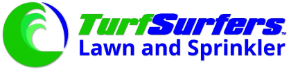 Turf Surfers Lawn and Sprinkler Logo