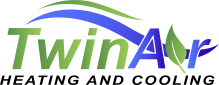 Twin Air Heating and Cooling Logo