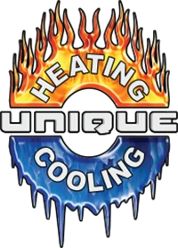 Unique Heating and Cooling Logo