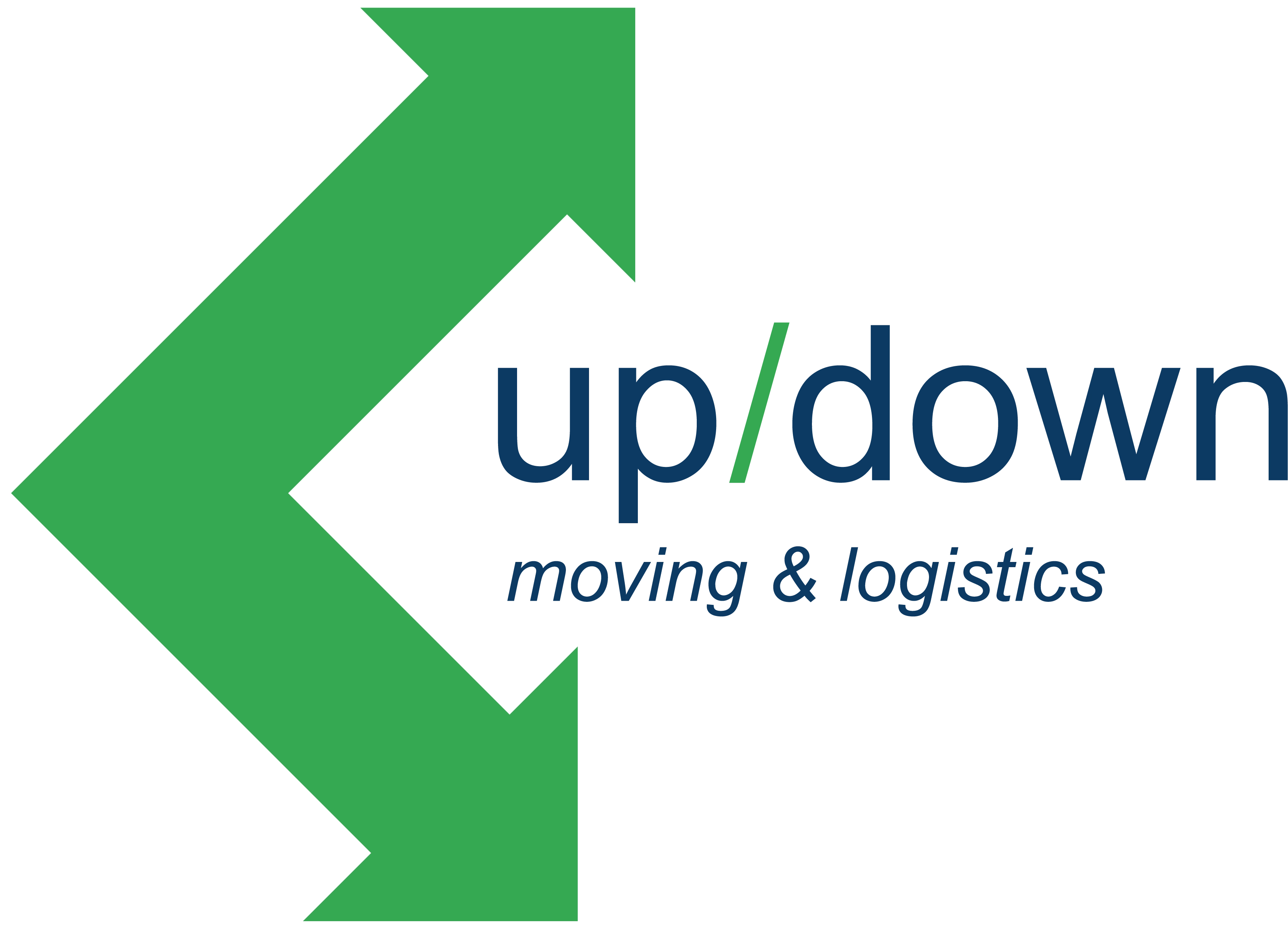 Up/Down Moving & Logistics - Red Bank Logo