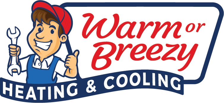 Warm or Breezy Heating & Cooling Logo