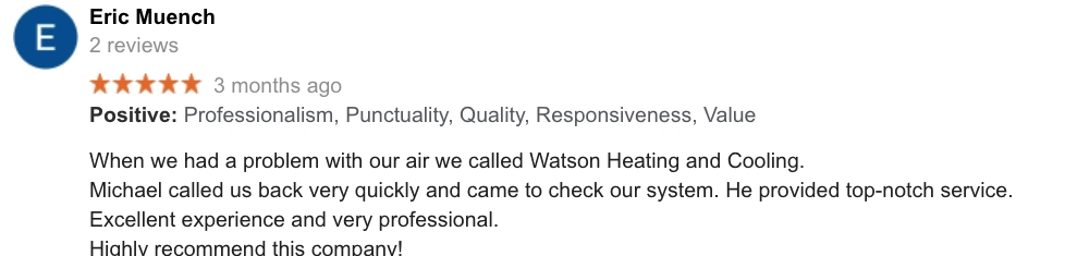 Watson Heating and Cooling Logo