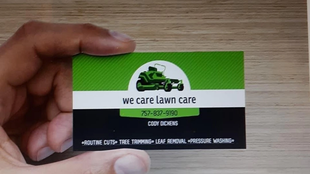 We care lawn care Logo