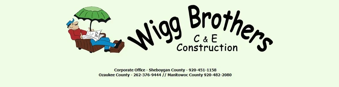 Wigg Brothers, C & E Construction of Sheboygan Logo
